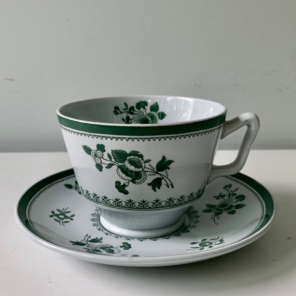 Antique Tea Cups with Saucers